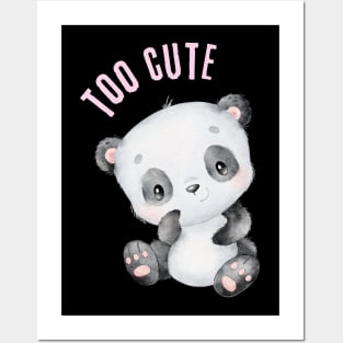 Smart Cookie I'm Cute and I know it Sweet little panda cute baby outfit Posters and Art